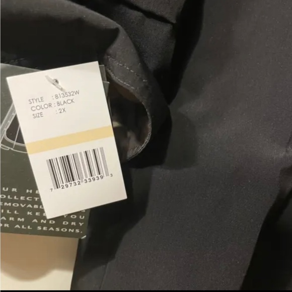 GALLERY Hooded Raincoat with Liner Black - Picture 12 of 12